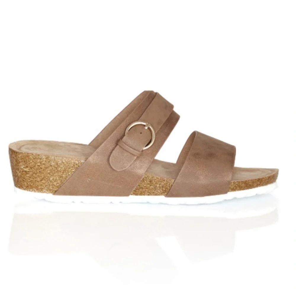 CLOUDWALKERS EXTRA WIDE FIT 9W Didi Footbed Wedge